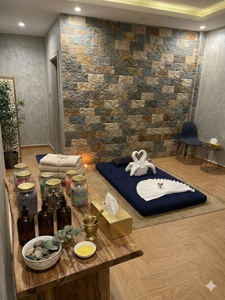 Salle de rituel bien-être du spa Douce Brise au Maârif